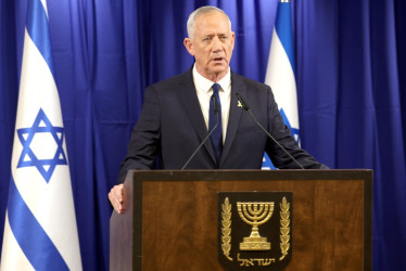 Benny Gantz, ahora exministro de Guerra de Israel.