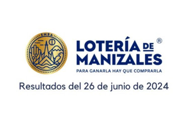 Lotería de Manizales 26 de junio