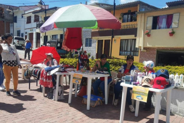 Los campesinos de Montebonito sacaron variedad de productos para comercializar.