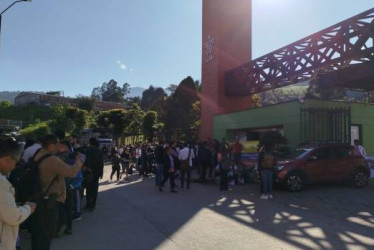 En la sede del Sena Maltería en Manizales, donde funcionan cuatro centros de formación de la entidad, protagonizaron ayer un cese de actividades. 