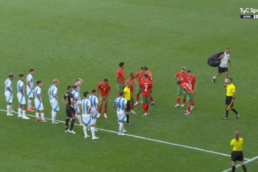 Marruecos venció a Argentina en un final surrealista del primer partido del grupo B en la competencia de fútbol masculino de los Juegos Olímpicos de París 2024.