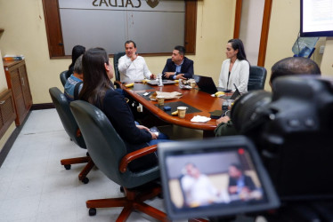 El secretario de Gobierno de Caldas, Jorge Andrés Gómez, se reunió con alcaldes de varios municipios.