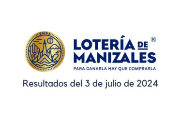 Lotería de Manizales 3 de julio