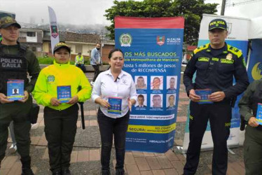 Cartel de los más buscados, según Policía y Alcaldía.