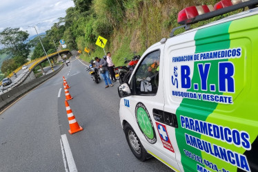 Este es el sector en el que se accidentó el motociclista. 