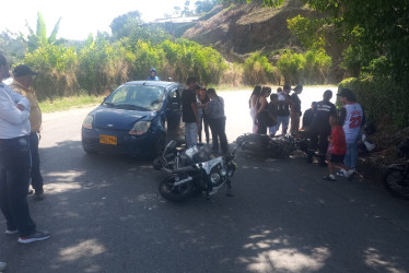 El accidente en la vía Neira - Aranzazu. 