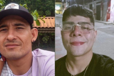 Hárold Antonio García Rivillas (izq.) y Luis Alejandro Rendón, las recientes víctimas en Arauca y La Dorada.