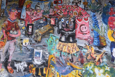 Puede disfrutar de una variedad de exposiciones. 