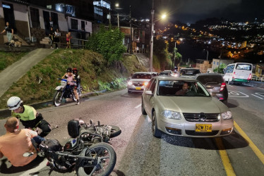 El accidente ocurrió frente al barrio El Paraíso.