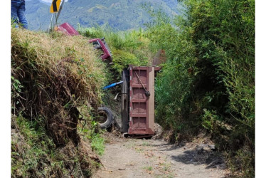 El accidente ocurrió en el sector de Los Chorros, en Marquetalia.