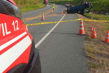 El accidente de hoy con una fallecida y seis lesionados.