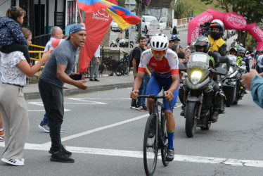 Kevin Castillo en el ascenso a la Plaza de Toros de Manizales.