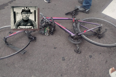 Así quedó la bicicleta tras el siniestro vial en el que perdió la vida el ciclista ecuatoriano Kevin Pozo.