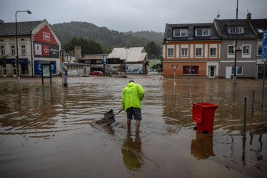 Inundaciones en Rumania. 