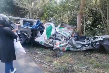 Tres muertos y cuatro heridos se registraron en el accidente que ocurrió en la tarde de este sábado en La Dorada.