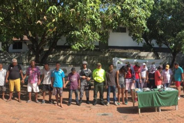 Banda detenida en el barrio Corea, con la incautación de ocho teléfonos celulares, 500 dosis de bazuco y 2.500 gramos de marihuana, más una pistola 9 mm.