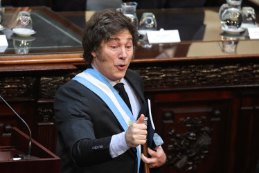 Foto / EFE / LA PATRIA El presidente de Argentina, Javier Milei.