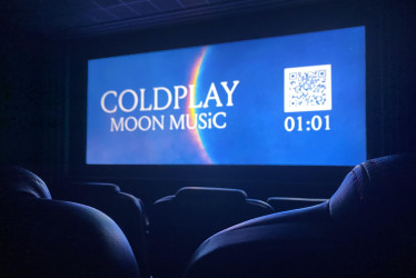 El estreno del nuevo álbum de Coldplay, como de película.