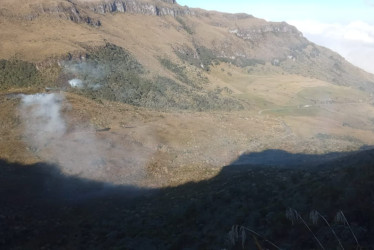 Alrededor de 3 hectáreas han sido afectadas por el incendio originado en el sector Gualí.