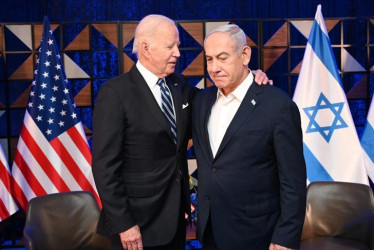 Joe Biden y Benjamín Netanyahu