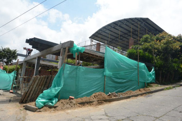 Este es el predio que, según la comunidad, es una construcción que se está llevando a cabo en una zona verde perteneciente al Municipio, y es ilegal.