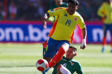 El delantero Roger Martínez sufrió una lesión en el partido que Colombia perdió 1-0 contra Bolivia.