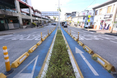 Este es el tramo entre Mercaldas y la Plaza Alfonso López en el que la Alcaldía de Manizales amplió el plazo hasta el 31 de octubre para terminar los trabajos.