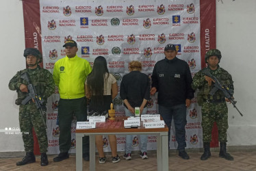 Las dos mujeres son señaladas de expender estupefacientes en dos barrios de La Dorada.