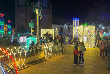 Luces de Navidad en Anserma