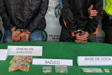 Lo que les hallaron a los detenidos.