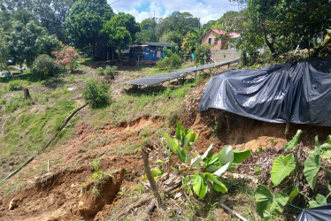 Así se ve el terreno de la vereda El Aguacate. 