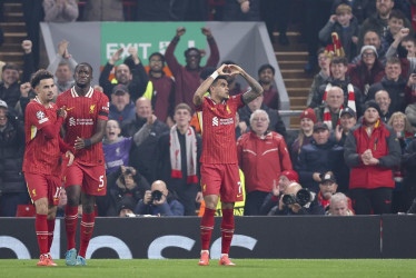 El guajiro Luis Díaz consiguió su primer triplete con el Liverpool.