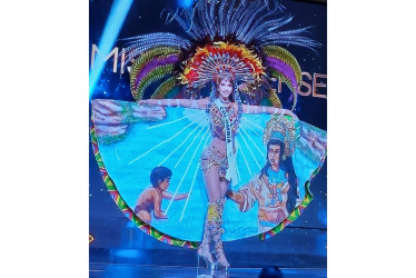 El traje artesanal de la Miss Universe Colombia, Daniela Toloza.