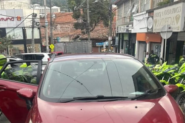 El carro que le robaron a Natalia.