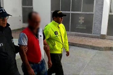 El detenido en La Dorada.