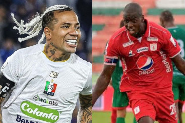 Dayro Moreno y Adrián Ramos, dos referentes de Once Caldas y América para el clásico de este miércoles en el Palogrande.