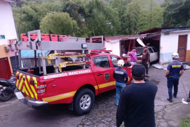 En el momento del accidente, los habitantes de la casa estaban por fuera.