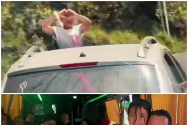 El cantante popular Jhonny Rivera detuvo el bus en el que viajaba para tomarse una foto con una niña seguidora suya, a quien le cumplió el sueño de conocerlo.