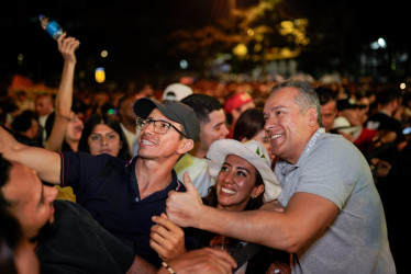 Según la encuesta de percepción de Pereira Cómo Vamos, el alcalde, Mauricio Salazar (d), tiene el 91% de aprobación en su primer año de mandato. Los eventos masivos se resaltaron en su gestión.