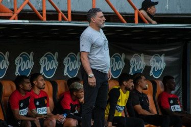 Luis Fernando Suárez técnico del Deportivo Pereira se mostró satisfecho después de la victoria