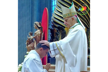 El caldense Pedro José Castillo fue ordenado diácono permanente en el Vaticano. El papa Francisco iba a presidir la ceremonia, pero no pudo debido a su enfermedad.