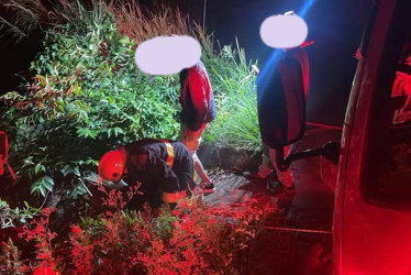 Bomberos atendió a los pacientes.