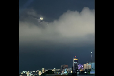 Luna y Venus en Manizales