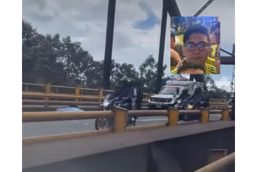 José Reinel Arias González, de 23 años, murió en su moto este miércoles mientras se dirigía hacia su trabajo en Manizales.