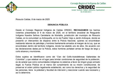 Comunicado de este domingo.