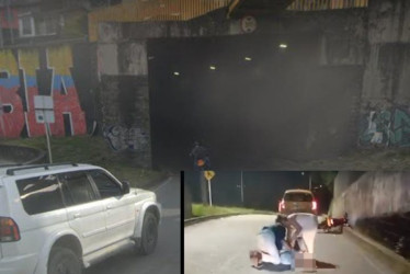 En este túnel fue el accidente.