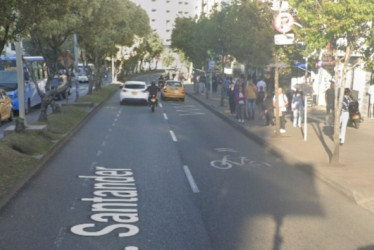 El accidente fue en la avenida Santander 