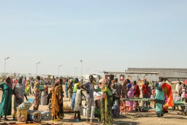 Los centros de tránsito de Renk son el principal punto de llegada a Sudán del Sur de las personas que huyen del conflicto en el vecino Sudán.