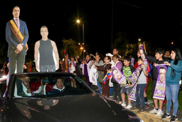 Simpatizantes de Daniel Noboa celebraron ayer en Quito (Ecuador) su reelección para el 2025-2029.