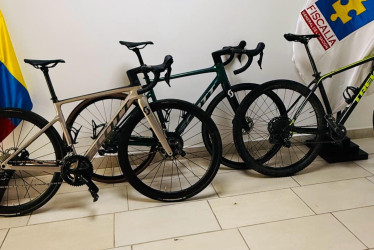 Las bicicletas recuperadas.